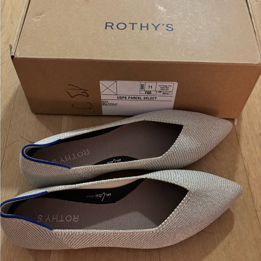 Rothy’s Point II - diamond twill - size 9 brand new